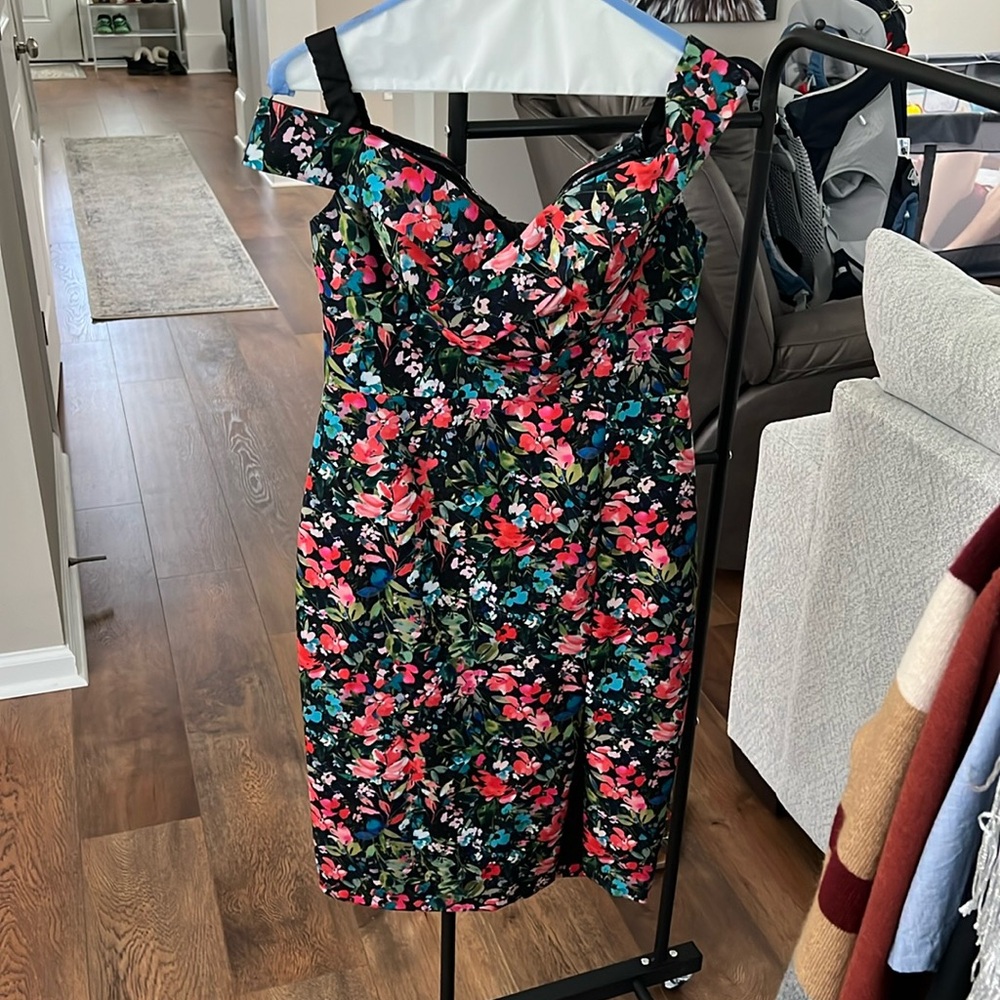 Aidan Mattox flower dress